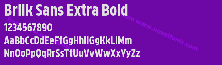 Brilk Sans Extra BoldPreview Brilk Sans Extra BoldPreview