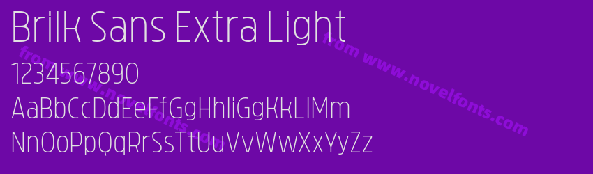 Brilk Sans Extra LightPreview Brilk Sans Extra LightPreview