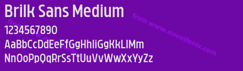 Brilk Sans MediumPreview