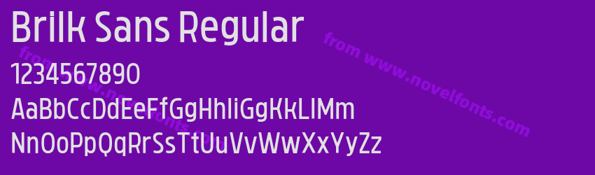 Brilk Sans RegularPreview