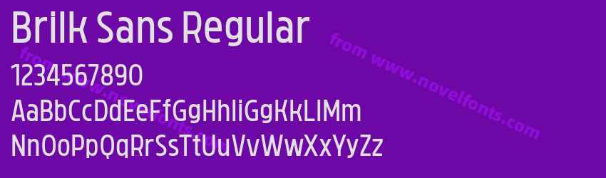 Brilk Sans RegularPreview Brilk Sans RegularPreview
