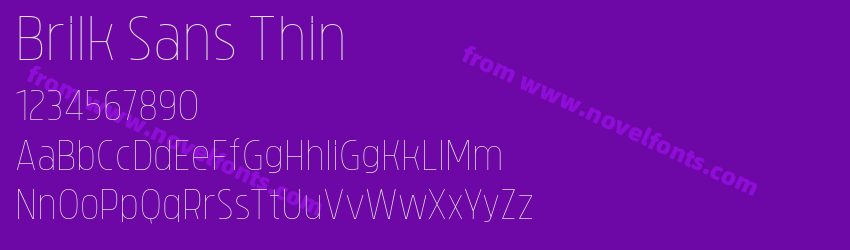 Brilk Sans ThinPreview Brilk Sans ThinPreview