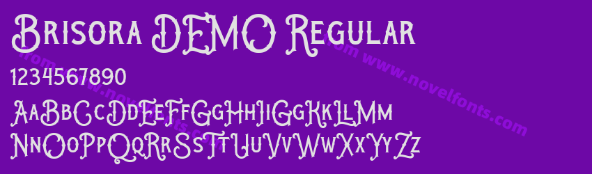 Brisora DEMO RegularPreview Brisora DEMO RegularPreview