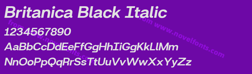 Britanica Black ItalicPreview Britanica Black ItalicPreview