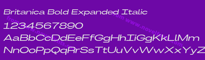 Britanica Bold Expanded ItalicPreview Britanica Bold Expanded ItalicPreview
