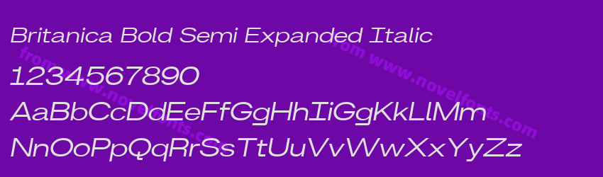 Britanica Bold Semi Expanded ItalicPreview Britanica Bold Semi Expanded ItalicPreview