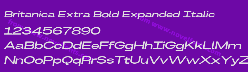 Britanica Extra Bold Expanded ItalicPreview Britanica Extra Bold Expanded ItalicPreview