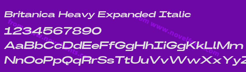 Britanica Heavy Expanded ItalicPreview Britanica Heavy Expanded ItalicPreview