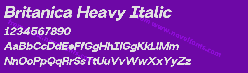 Britanica Heavy ItalicPreview Britanica Heavy ItalicPreview