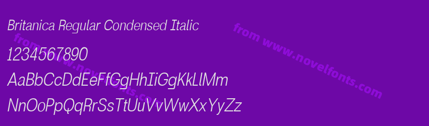 Britanica Regular Condensed ItalicPreview Britanica Regular Condensed ItalicPreview