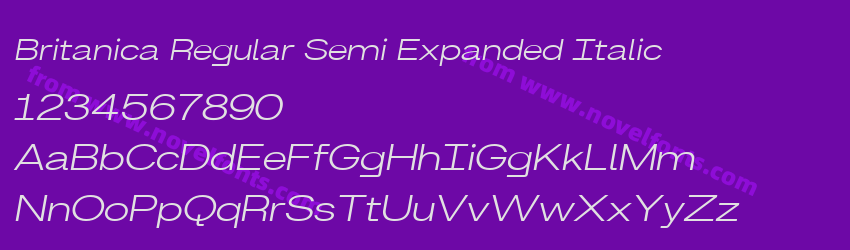 Britanica Regular Semi Expanded ItalicPreview Britanica Regular Semi Expanded ItalicPreview