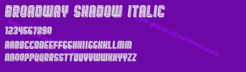 Broadway Shadow ItalicPreview