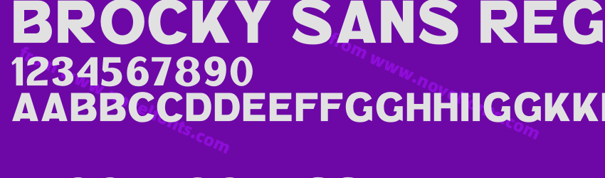 Brocky Sans RegularPreview Brocky Sans RegularPreview