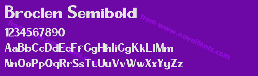 Broclen SemiboldPreview Broclen SemiboldPreview