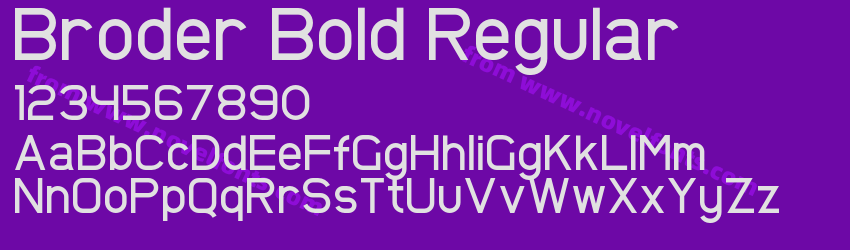 Broder Bold RegularPreview Broder Bold RegularPreview