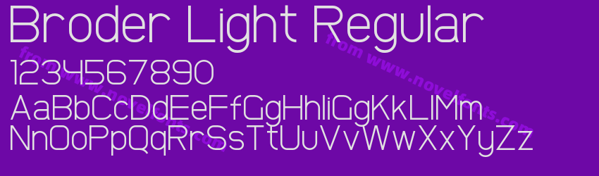 Broder Light RegularPreview Broder Light RegularPreview