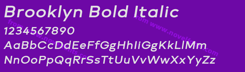 Brooklyn Bold ItalicPreview Brooklyn Bold ItalicPreview