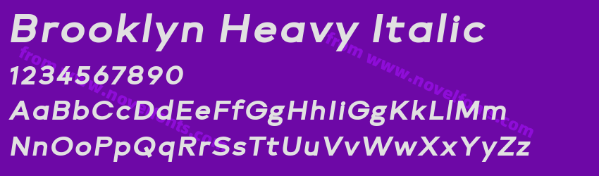 Brooklyn Heavy ItalicPreview Brooklyn Heavy ItalicPreview