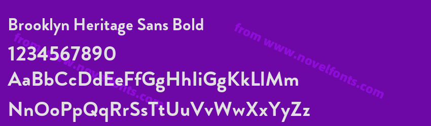 Brooklyn Heritage Sans BoldPreview Brooklyn Heritage Sans BoldPreview