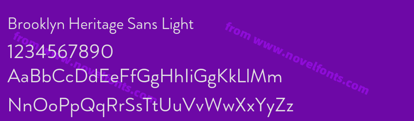 Brooklyn Heritage Sans LightPreview Brooklyn Heritage Sans LightPreview