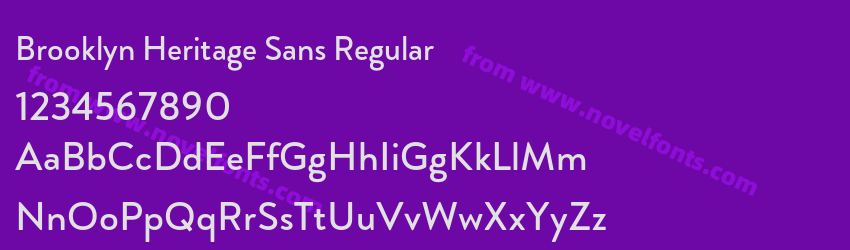 Brooklyn Heritage Sans RegularPreview Brooklyn Heritage Sans RegularPreview