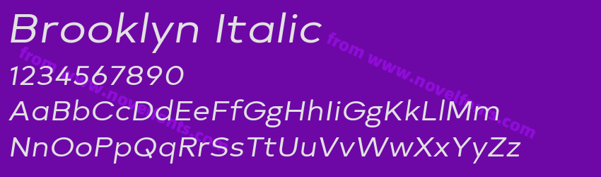 Brooklyn ItalicPreview Brooklyn ItalicPreview