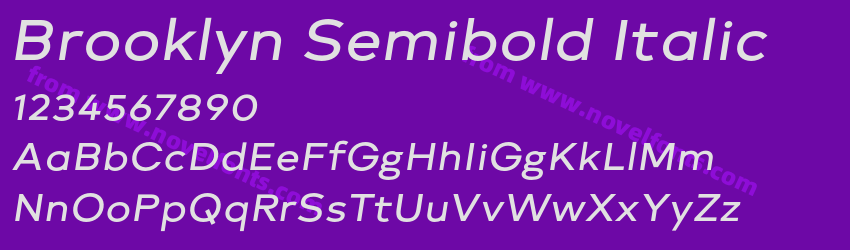 Brooklyn Semibold ItalicPreview Brooklyn Semibold ItalicPreview