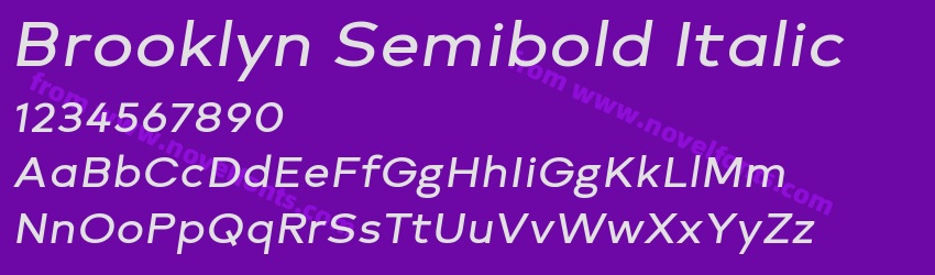 Brooklyn Semibold ItalicPreview Brooklyn Semibold ItalicPreview