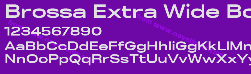 Brossa Extra Wide BoldPreview Brossa Extra Wide BoldPreview