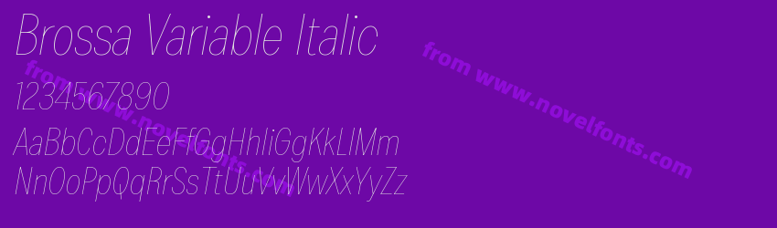 Brossa Variable ItalicPreview Brossa Variable ItalicPreview