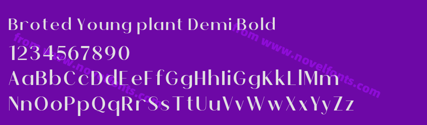 Broted Young plant Demi BoldPreview