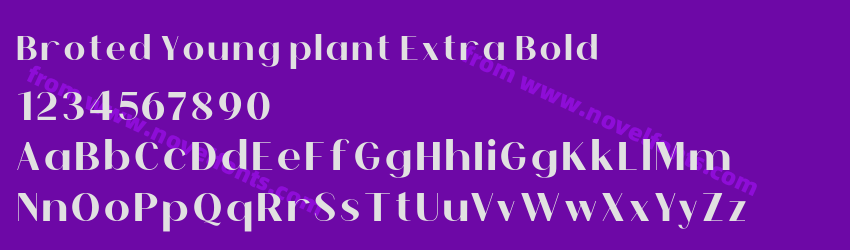 Broted Young plant Extra BoldPreview Broted Young plant Extra BoldPreview