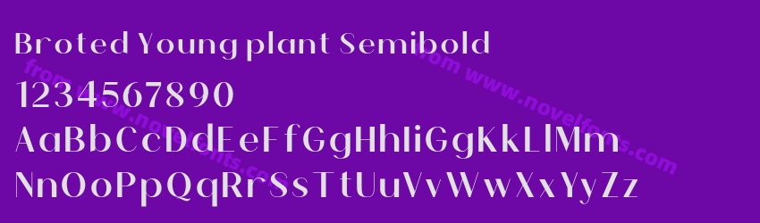 Broted Young plant SemiboldPreview