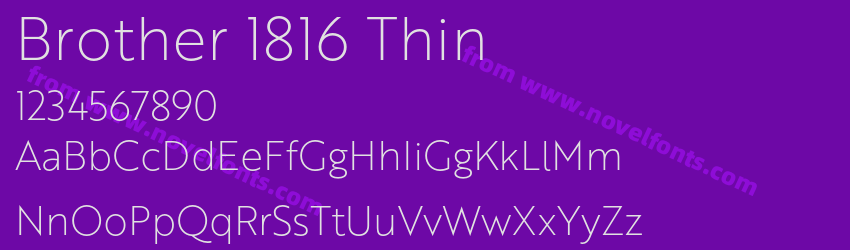 Brother 1816 ThinPreview Brother 1816 ThinPreview