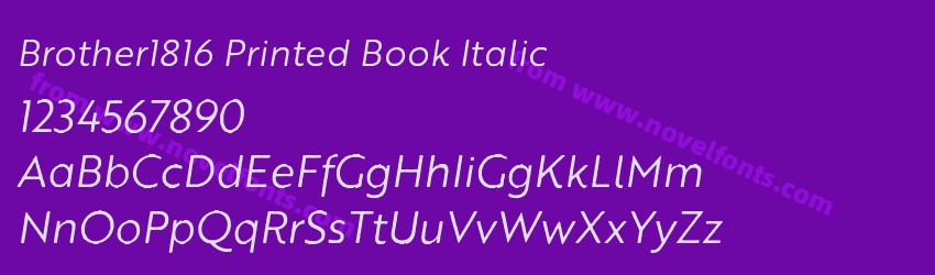 Brother1816 Printed Book ItalicPreview Brother1816 Printed Book ItalicPreview