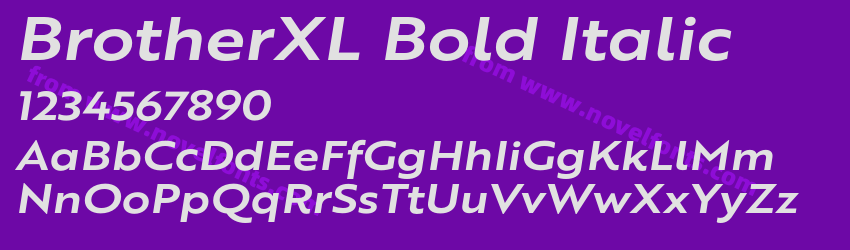 BrotherXL Bold ItalicPreview BrotherXL Bold ItalicPreview