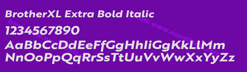 BrotherXL Extra Bold ItalicPreview BrotherXL Extra Bold ItalicPreview