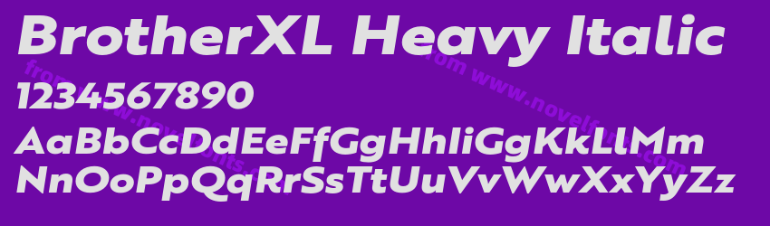 BrotherXL Heavy ItalicPreview BrotherXL Heavy ItalicPreview