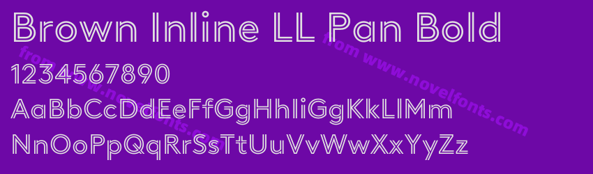 Brown Inline LL Pan BoldPreview Brown Inline LL Pan BoldPreview