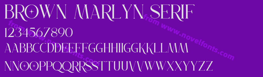 Brown Marlyn SerifPreview Brown Marlyn SerifPreview