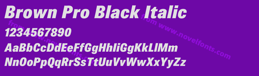Brown Pro Black ItalicPreview Brown Pro Black ItalicPreview