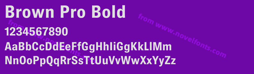 Brown Pro BoldPreview Brown Pro BoldPreview