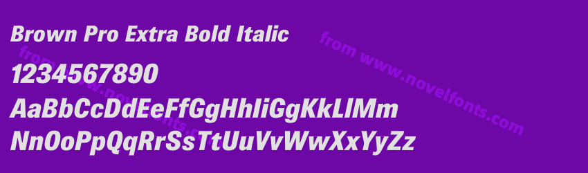 Brown Pro Extra Bold ItalicPreview Brown Pro Extra Bold ItalicPreview