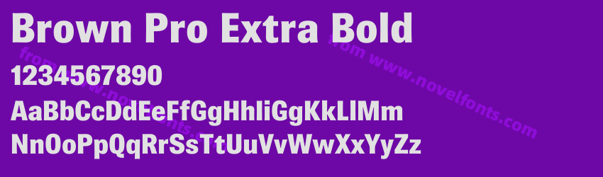 Brown Pro Extra BoldPreview Brown Pro Extra BoldPreview