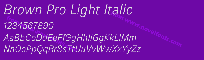 Brown Pro Light ItalicPreview Brown Pro Light ItalicPreview