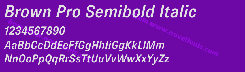 Brown Pro Semibold ItalicPreview Brown Pro Semibold ItalicPreview