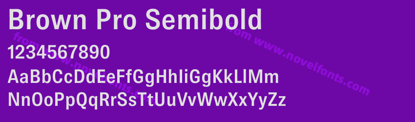 Brown Pro SemiboldPreview
