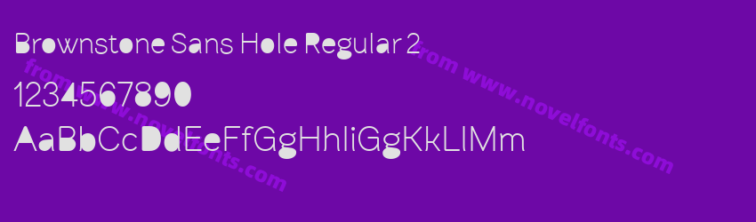 Brownstone Sans Hole Regular 2Preview Brownstone Sans Hole Regular 2Preview