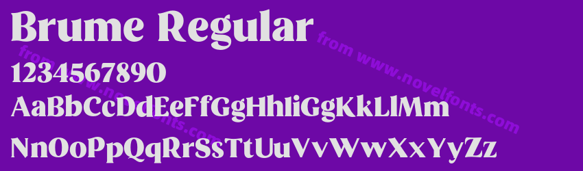 Brume RegularPreview Brume RegularPreview