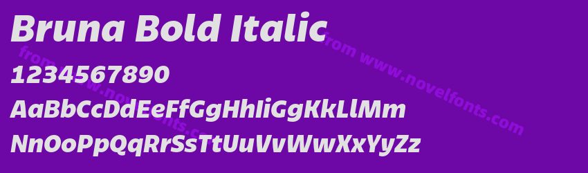 Bruna Bold ItalicPreview Bruna Bold ItalicPreview